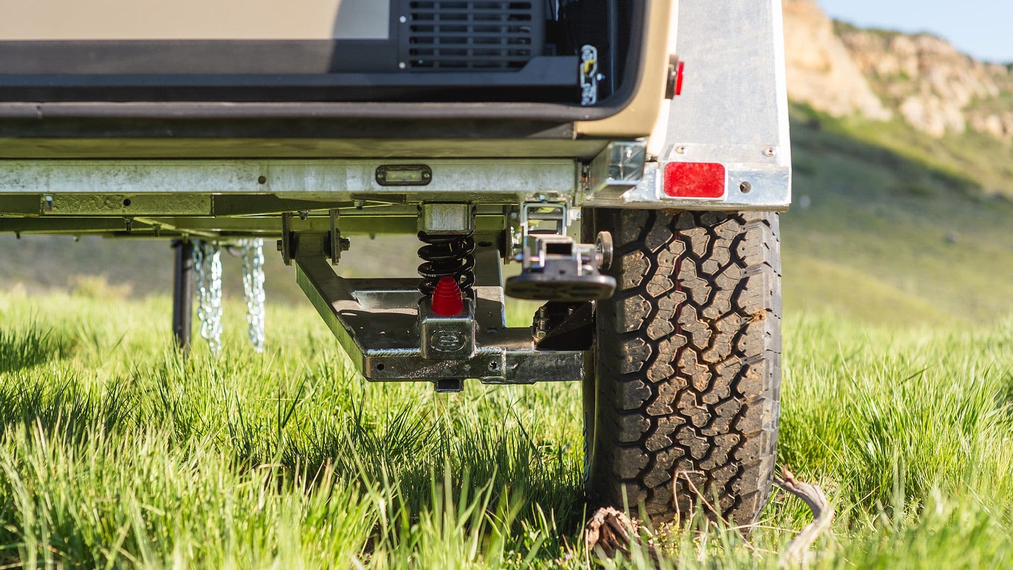 Escapod's Proprietary "Freeride Suspension System"